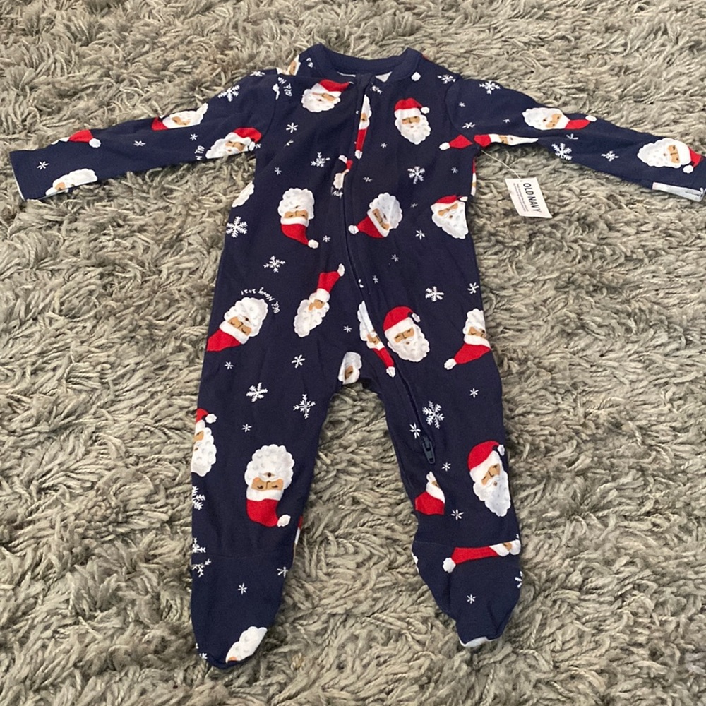 Christmas footie pjs